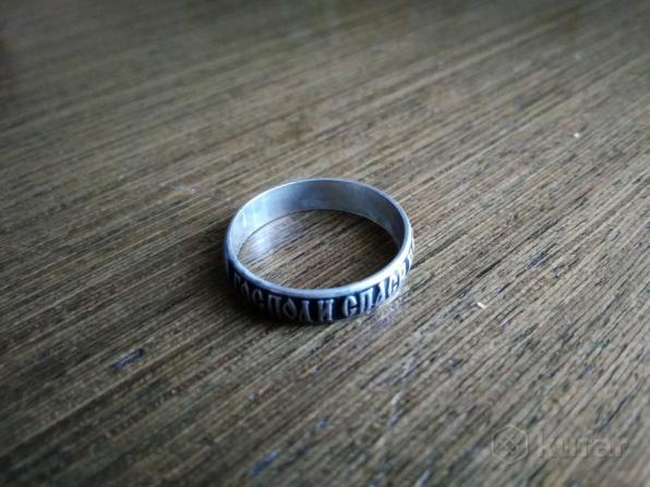 Кольцо серебро 19 размер