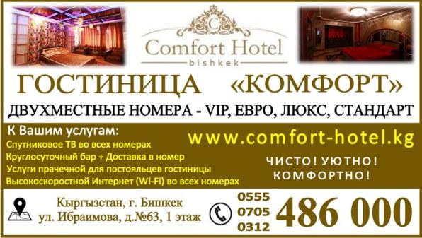 Гостиниц много, «КОМФОРТ» — один! Квартиры посуточно Бишкек