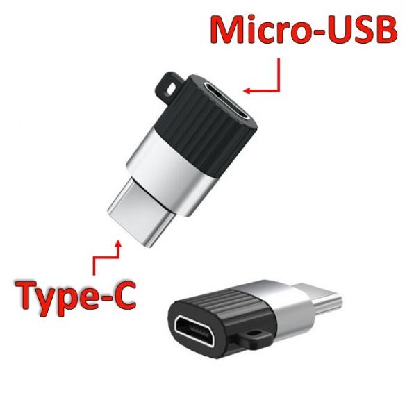 Продам переходник с Type-C папа на Micro-USB мама