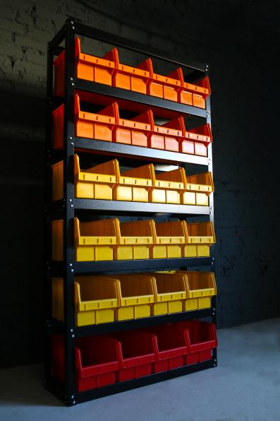 Стеллаж - органайзер с большими ящиками