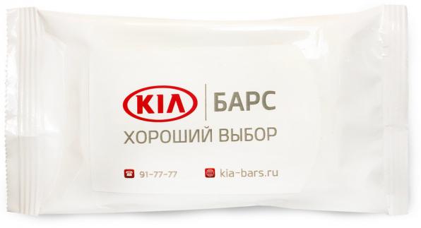 Брендированные влажные салфетки в упаковках по 10,  15,  20 шт