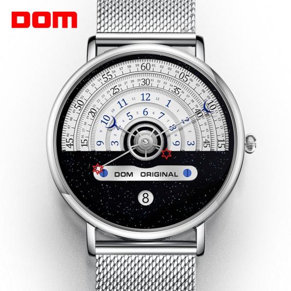 Креативные мужские часы DOM