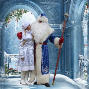 Поздравление Деда Мороза и Снегурочки в Евпатории