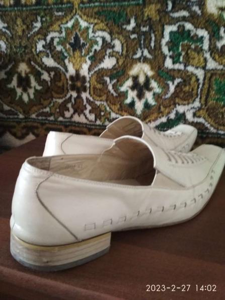 Продам мужские кожа летние туфли 41-42 б/у Италия фирма CVCover1500руб