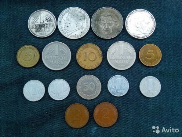 Продам металлические рубли СССР, монеты Франции, Англии, Германии.