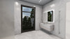 Проект ванной комнаты, проект интерьера с визуализацией (низкие цены)