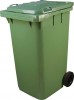 Пластиковый контейнер ESE 240 л зеленого цвета