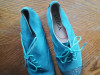 Туфли женские синие со стразами