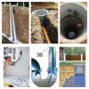 Замена труб канализации и водопровода Прочистка труб