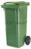 Мусорный контейнер ESE на 120 литров зеленый