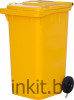 Пластиковый мусорный контейнер 240 литров желтый