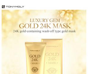 Восстанавливающая маска TONY MOLY Luxury Gem Gold 24K Mask